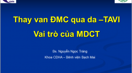 Thay van ĐMC qua da -TAVI  vai trò của MDCT