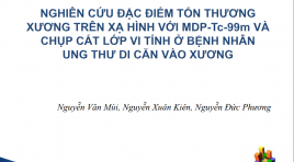 Nghiên cứu đặc điểm tổn thương trên xạ hình với DMP-Tc99m và chụp cắt lớp vi tính ở bệnh nhân ung thư di căn vào xương